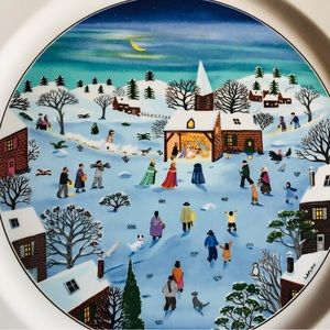 🆕Villeroy&Boch Naif Christmas Porcelain Oversized Dinner Plate 12.5"